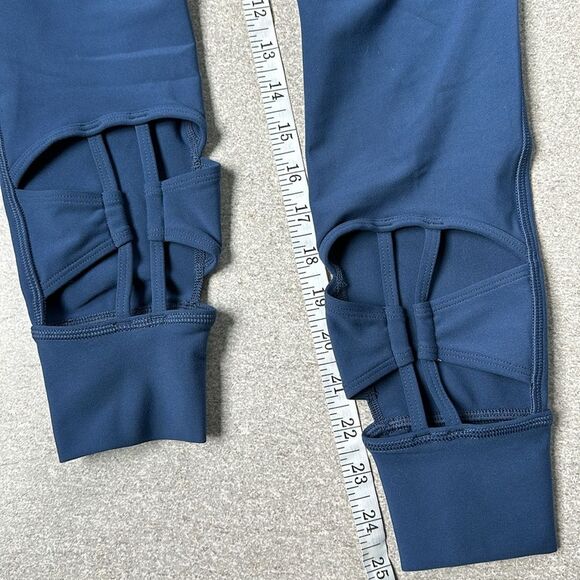 NEW Calme by Johnny Was Cutout High Waist Gym Yoga Leggings in Midnight Blue XS - Picture 14 of 15